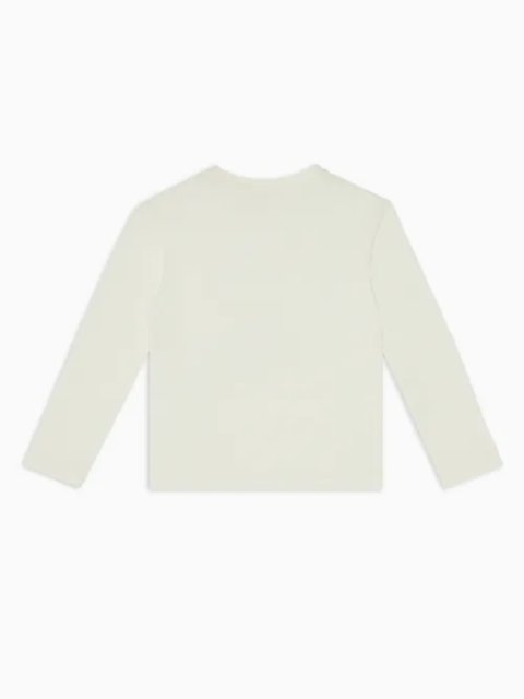 Белый джемпер Emporio Armani с гербом: фото 1 - Invogue