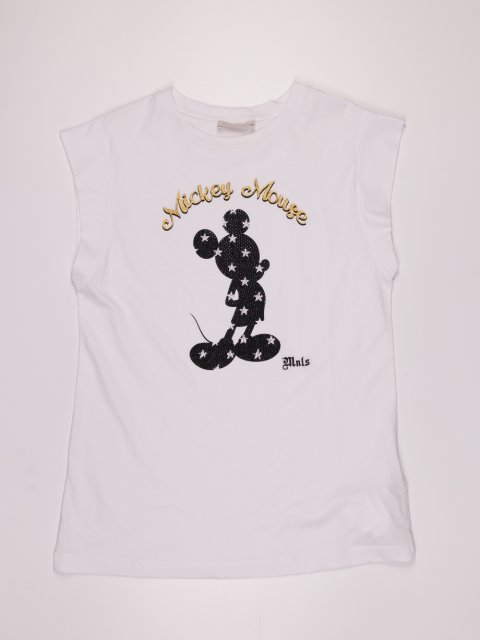 Белая майка MONNALISA: фото - Invogue