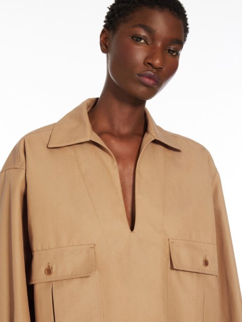 Світло-коричнева блуза Max Mara вільного крою: фото 3 - Invogue