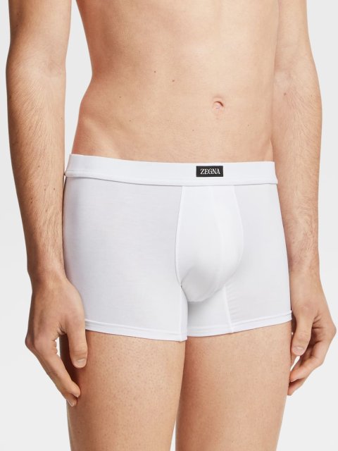 Білі боксери  ZEGNA з логотипом: фото 1 - Invogue