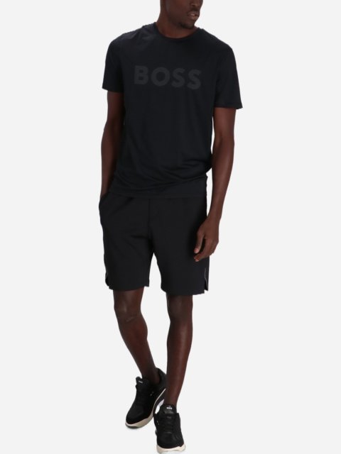 Черная футболка BOSS с логотипом: фото 1 - Invogue