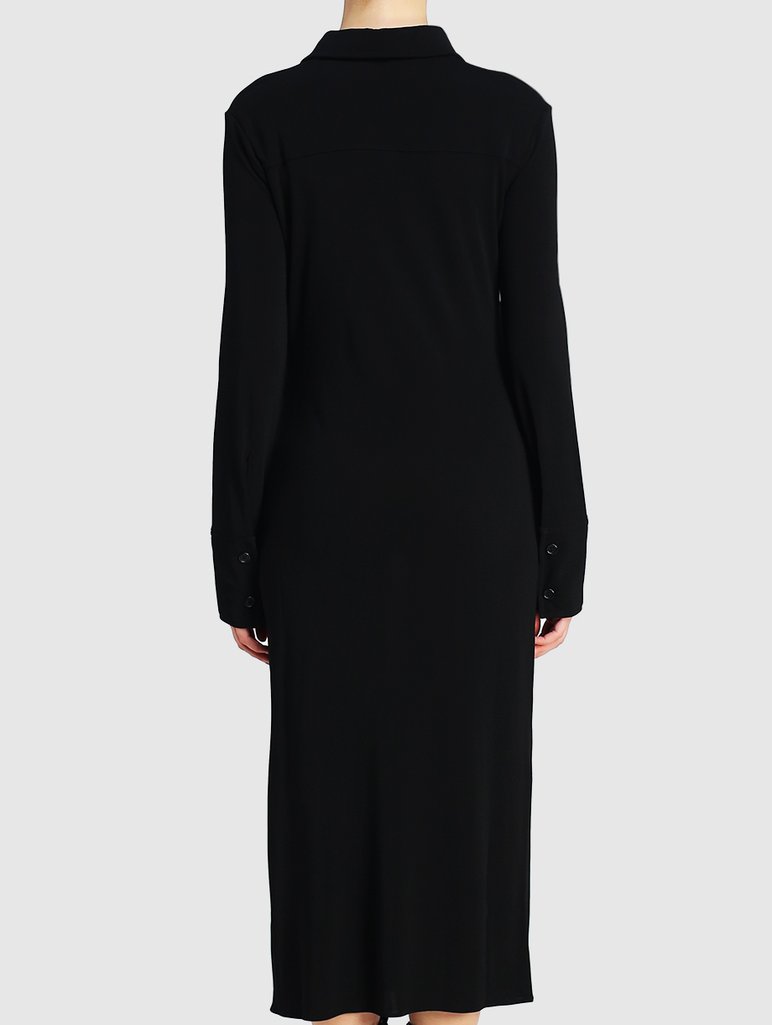 Чёрное платье HELMUT LANG: фото 4 - Invogue