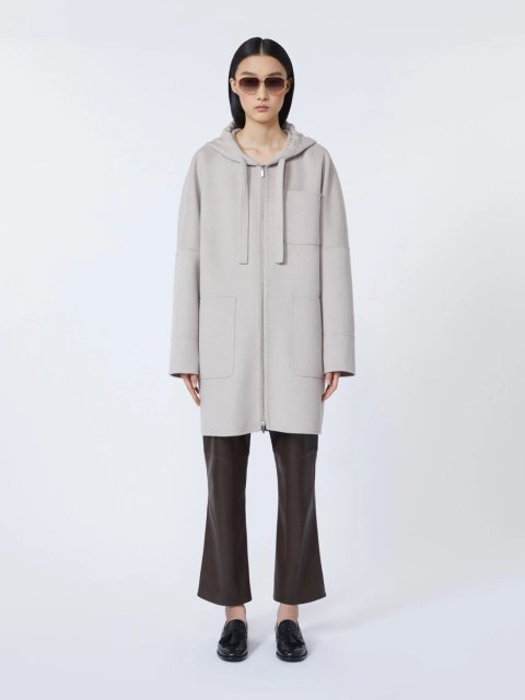 Бежеве пальто MAX MARA з чистої вовни: фото 1 - Invogue