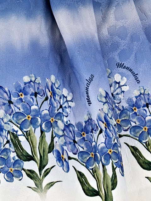 Синя спідниця MONNALISA розкльошеного крою: фото 3 - Invogue