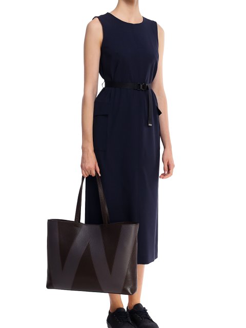 Тёмно-Синее платье WEEKEND MAX MARA: фото 1 - Invogue