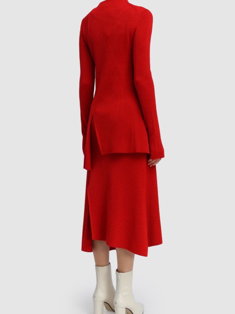 Красная юбка KENZO: фото 2 - Invogue