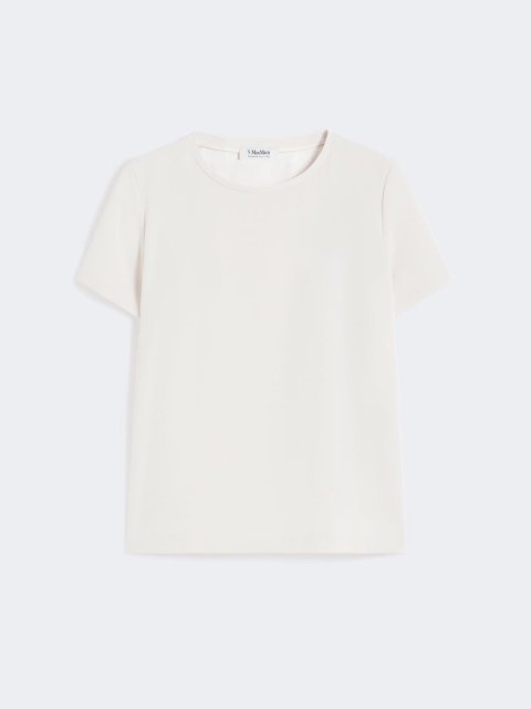 Кремова футболка MAX MARA з атласу: фото - Invogue