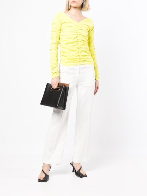 Жовта кофта HELMUT LANG : фото 4 - Invogue