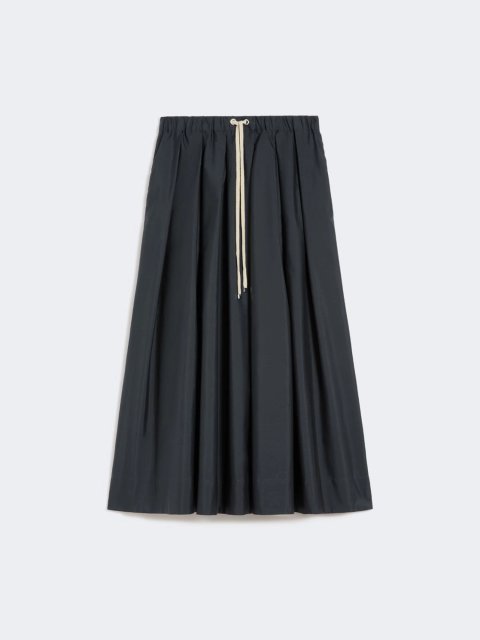 Темно-синяя юбка Max Mara из хлопкового поплина: фото - Invogue