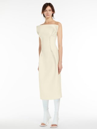 Молочна сукня міді SPORTMAX: фото 3 - Invogue