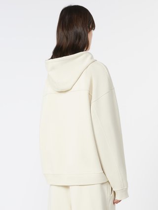 Молочное худи Sportmax из хлопкового джерси: фото 3 - Invogue
