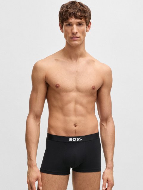 Комплект із трьох чорних боксерів Boss: фото 1 - Invogue