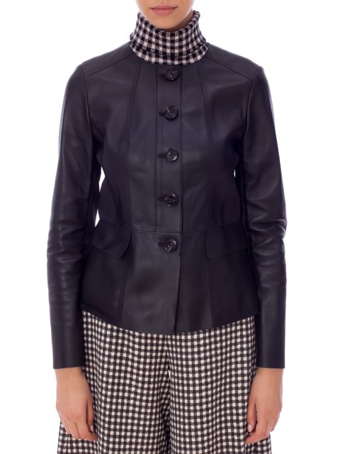 Куртка шкіряна Marc Cain (1170): фото 5 - Invogue