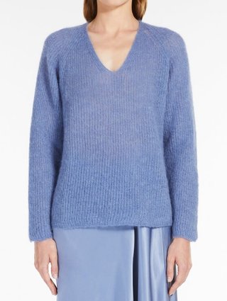 Синий свитер MAX MARA: фото 1 - Invogue