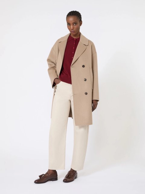 Малиновий светр MAX MARA з чистої вовняної пряжі: фото 1 - Invogue