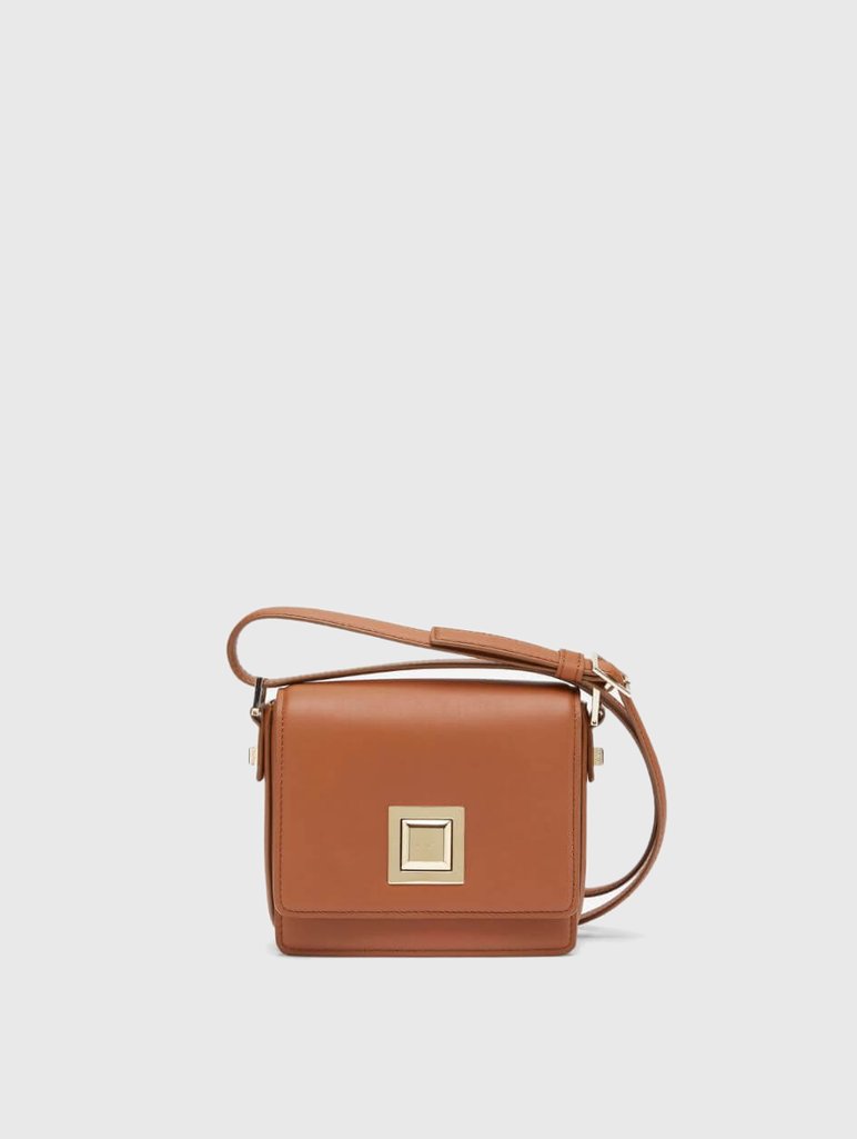 Коричневая сумка MAX MARA: фото - Invogue