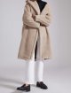 Палеве пальто Teddy oversize Max Mara з бленду альпаки та шовку: фото 5 - Invogue