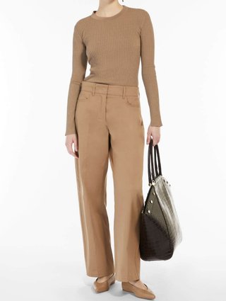 Бежеві брюки MAX MARA : фото 3 - Invogue
