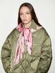 Рожева хустка з принтом Max&Co з шовку: фото 1 - Invogue