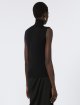 Черный топ SPORTMAX из шерстяной пряжи: фото 3 - Invogue