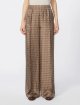 Коричневі брюки MAX MARA з шовку: фото 2 - Invogue