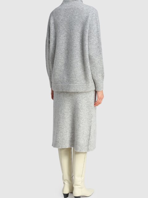 Серая юбка MAX MARA: фото 2 - Invogue