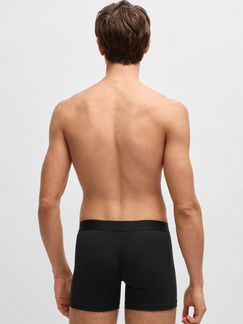 Комплект із трьох чорних боксерів Boss: фото 2 - Invogue