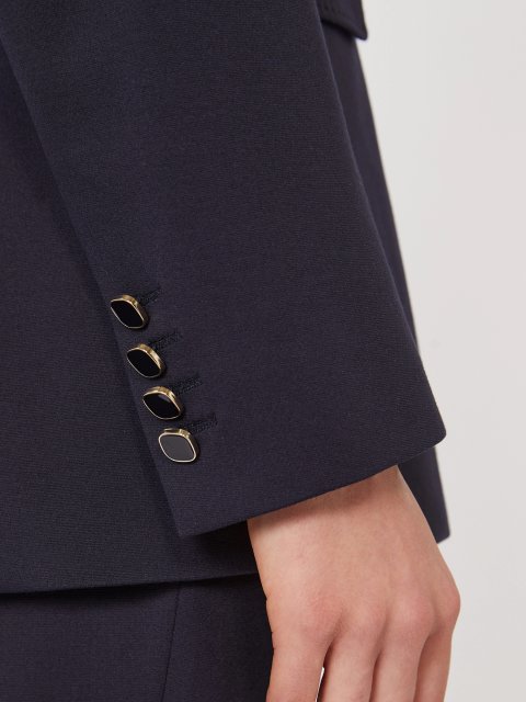 Темно-синій жакет MAX MARA з віскозного трикотажу: фото 5 - Invogue