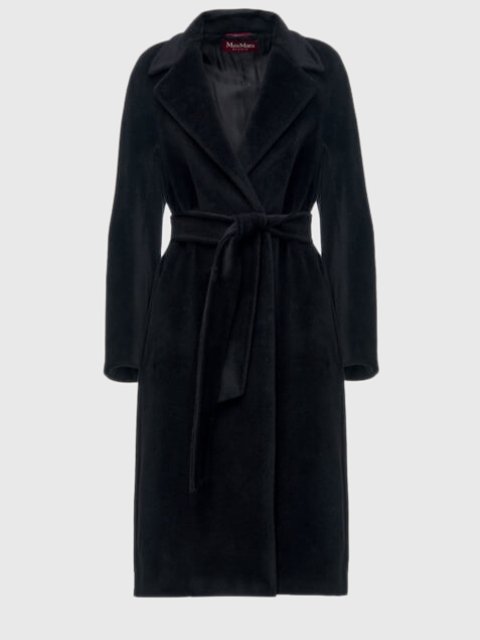 Черное пальто MAX MARA: фото - Invogue