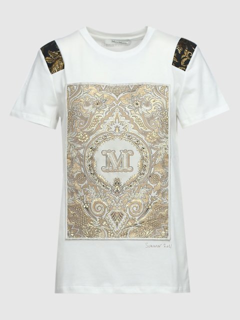 Белая футболка MAX MARA: фото - Invogue