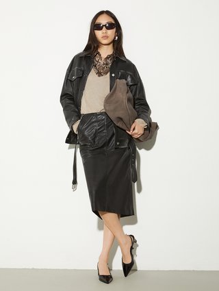 Коричневая рубашка Max&Co жаккардовая: фото 1 - Invogue