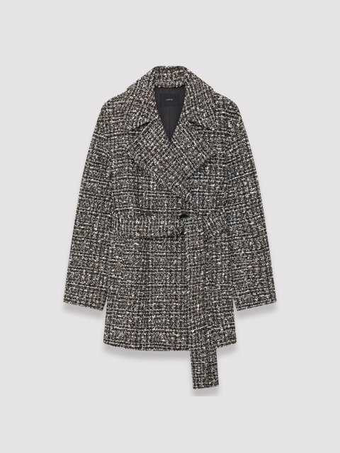 Черное пальто JOSEPH: фото - Invogue