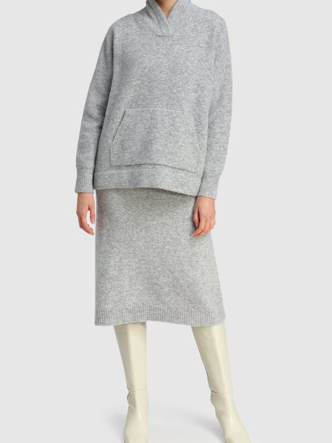 Серый свитер MAX MARA: фото 1 - Invogue