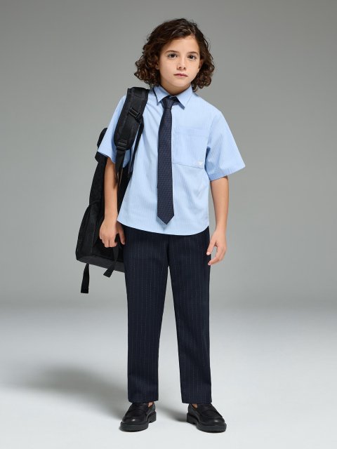 Чёрная лоферы EMPORIO ARMANI KIDS из кожи: фото 1 - Invogue