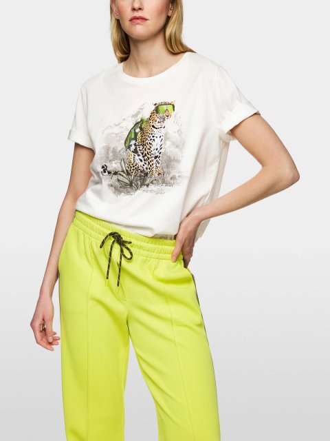 Белая футболка MARC CAIN с принтом: фото 4 - Invogue