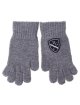 Серые перчатки DOLCE&GABBANA KIDS: фото - Invogue