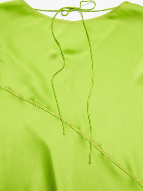 Зеленое длинное платье Acne Studios : фото 5 - Invogue