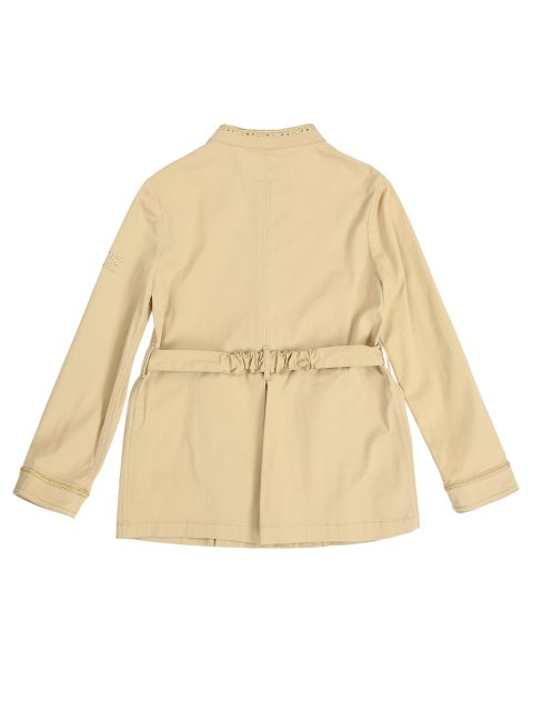 Бежева куртка ERMANNO SCERVINO KIDS : фото 3 - Invogue