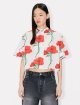 Кремова сорочка Kenzo з бавовни з квітковим принтом: фото 2 - Invogue