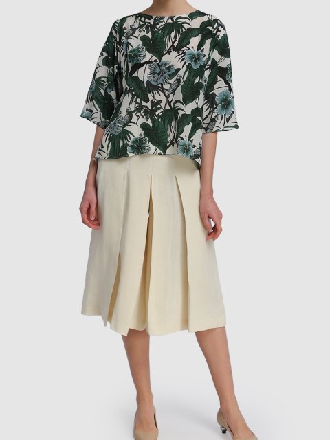 Молочні брюки-спідниця WEEKEND MAX MARA: фото 1 - Invogue