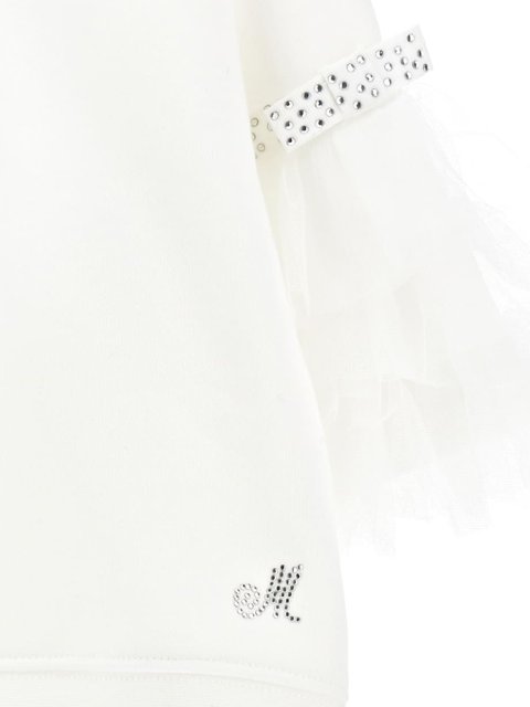 Молочний світшот MONNALISA вільного крою: фото 3 - Invogue