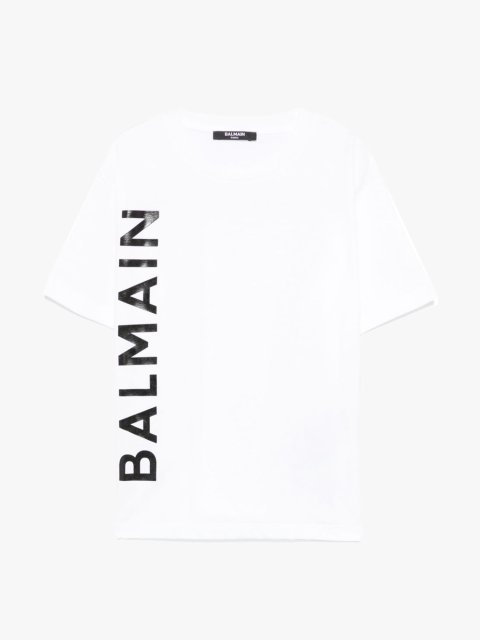 Біла футболка BALMAIN KIDS з бавовни: фото - Invogue