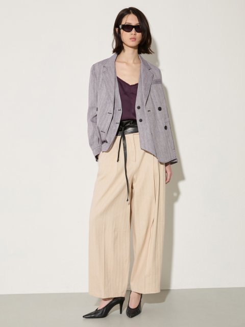 Фиолетовый топ Max&Co из сатина: фото 1 - Invogue