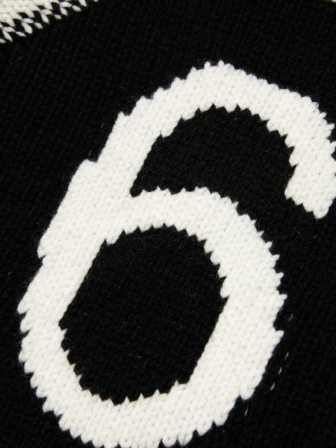 Чорний светр MM6 MAISON MARGIELA KIDS : фото 2 - Invogue