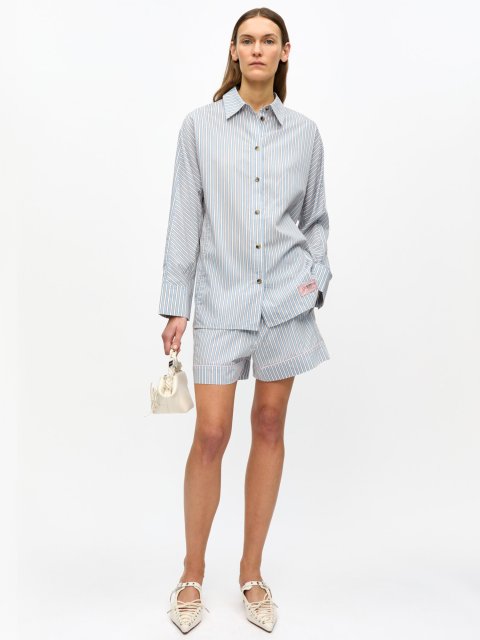 Блакитна сорочка GANNI : фото 1 - Invogue