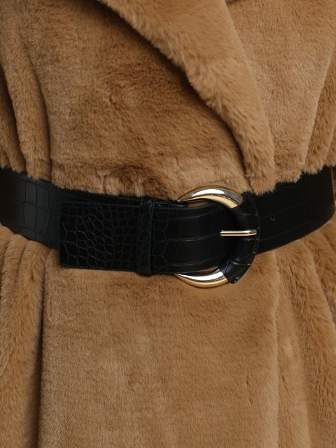 Коричневая шуба MARELLA: фото 9 - Invogue