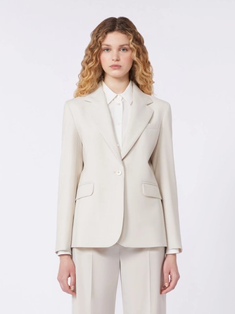 Бежевий жакет WEEKEND MAX MARA з натуральної вовни: фото 2 - Invogue