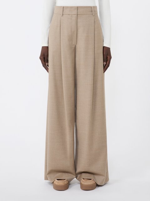 Бежеві брюки WEEKEND MAX MARA з вовни: фото 2 - Invogue
