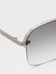 Сонцезахисні окуляри Zegna в сріблястій оправі: фото 3 - Invogue