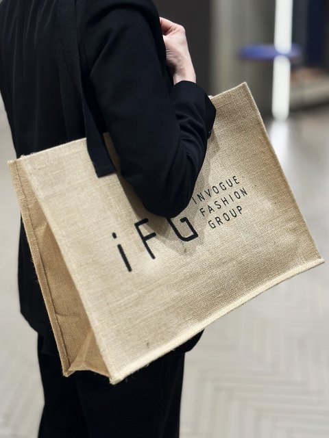 сумка-шопер ifg с логотипом Благодійність IFG: фото 2 - Invogue